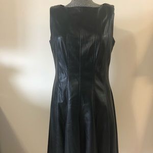 Vegan leather dress
